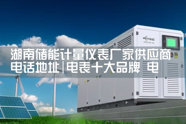 湖南储能计量仪表厂家供应商电话地址|艾薇特